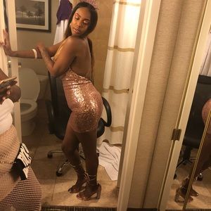 Sparkly fashion nova dress
